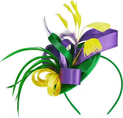 Produktbild von Haarreif, Fascinator-Hut mit Haarspange, elastisches Band, Kunstfeder-Banddekor, Satinstoff, Damen-Stirnband, Party-Accessoires, mehrfarbig