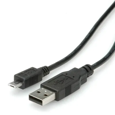 Image de ROLINE Câble USB 2.0, USB A ST - Micro USB B ST 0,8m