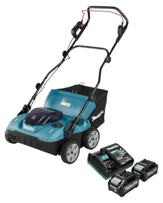 Produktbild von Makita UV 001 GM201 Akku Vertikutierer 40 V max. XGT 38 cm 50 l Brushless + 2x Akku 4,0 Ah + Ladegerät