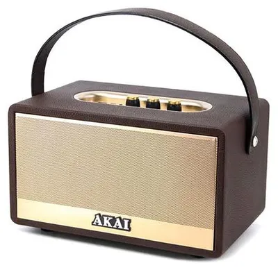 A studio shot of a portable speaker.