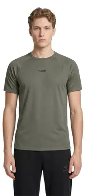 Image de T-shirt Hummel Hmlmomentum S/S - gris castor, taille : L