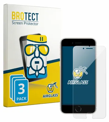 Produktbild von 3x BROTECT Schutzglas für Apple iPhone SE 3 2022 Schutzfolie Panzer Folie Glas Display Schutz klar