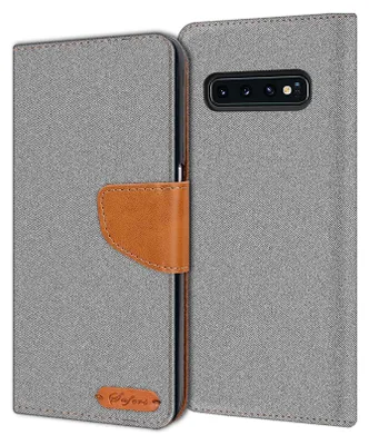 Zdjęcie produktu dla Pokrowiec na telefon komórkowy Samsung Galaxy S10 Etui Wallet Flip Etui ochronne Pokrowiec materiałowy
