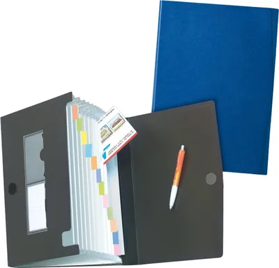 Produktbild von Fächermappe A4 PP 12 Fächer farbig sortiert Packung mit 12 Stück