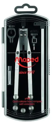 Immagine prodotto di Maped 178102 compasso Nero, Metallico 5 pz