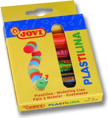 Obrázek produktu pro JOVI 90/6 Knete PLASTILINA farbsortiert 6 Farben je 15,0 g