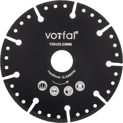 Produktbild von Diamanttrennscheibe 125 mm Allrounder für Beton, Metall, Fliesen Allesschneider