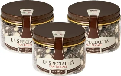 Zdjęcie produktu dla Pan Ducale - Czekoladowe salami z migdałami - Tradycyjny włoski deser (Abruzja) - 3 x 150 g