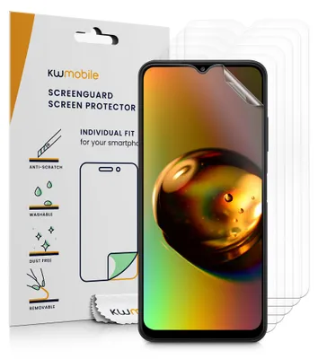 Produktbild von kwmobile 6x Displayschutzfolie kompatibel mit Samsung Galaxy A22 5G Folie - klare Schutzfolien Set in transparent