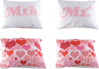Produktbild von 2er Set Kissenbezüge Mr. & Mrs.