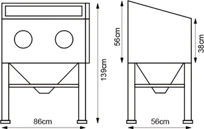 Produktbild von Unicraft Sandstrahlkabine SSK 2, 6204001