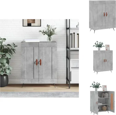 Produktbild von vidaXL Sideboard Betongrau 69,5x34x90 cm Holzwerkstoff -  Sideboards