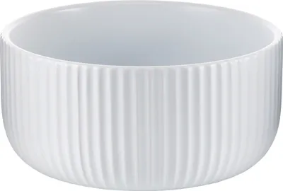 Produktbild von Auflauf-/ Salatschale Maila Ø 22,7 cm Weiß Keramik Hitzebeständig Servierschüssel Vintage