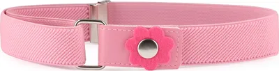 Image de Ceinture élastique pour fille Ladeheid, 1 à 6 ans, 34 à 65 cm, P15K (rose/fleurs)
