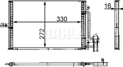 Image de Condenseur (climatisation) MAHLE AC 317 000S