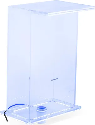 Produktbild von Expondo Uniprodo Schwalldusche - 51 cm hoch - LED-Beleuchtung - Blau