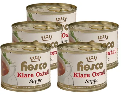 Produktbild von Hesco Klare Oxtail Royal First Class Festtagssuppe 5 Dosen 1060ml