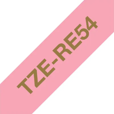 Obrázek produktu pro Brother TZE-RE54, Zlatá na růžové, TZe, Růžová, Tepelný přenos, Čína, 5 rok/roky