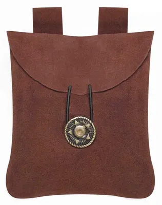 Produktbild von Mittelalterliche Wildledertasche Weinrot