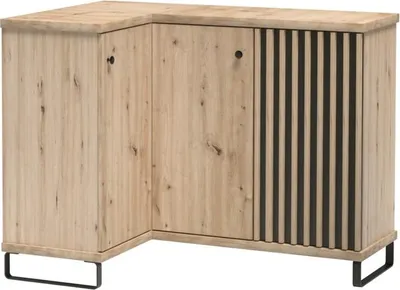 Produktbild von TKmoebel Eckkommode Eckschrank CALI C-12 Wohnzimmer Schlafzimmer Flur Breite 82/122,6 cm