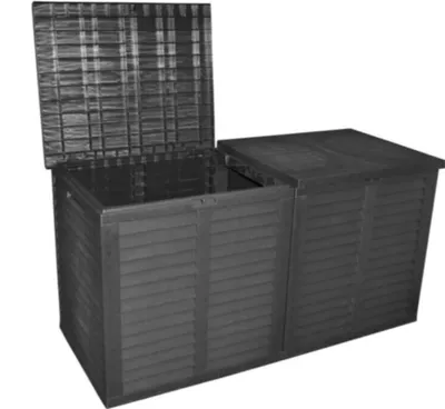 Produktbild von Auflagenbox XXL Kissenbox 750 Liter Gartenkissen 155x66x80cm Gartenbox anthrazit