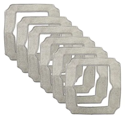 Produktbild von INF 6er Pack Wischtücher für Winbot Grau Polyester-Nylon-Faser 21.6x21cm