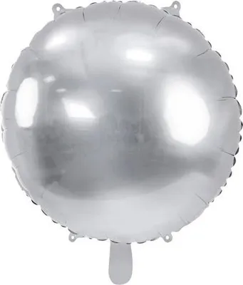 Immagine prodotto di Pallone in foil, rotondo, argento, 59 cm