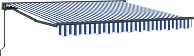 Zdjęcie produktu dla Rama markizy Niebieski i biały 300 x 250 cm
