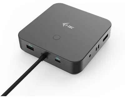 Zdjęcie produktu dla i-tec C31TRIPLE4KDOCKPDPRO, Przewodowa, USB 3.2 Gen 1 (3.1 Gen 1) Type-C, 10,100,1000 Mbit/s, Czarny, 10 Gbit/s, 144 Hz