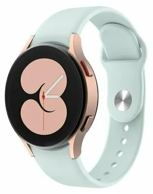 Produktbild von By Qubix Sportarmband - Hellblau - passend für Samsung Galaxy Watch 6 - 40 mm & 44 mm