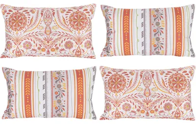 Obrázok produktu pre Ozdobné obliečky na vankúše vzorované boho biele 4 ks 30 x 50 cm