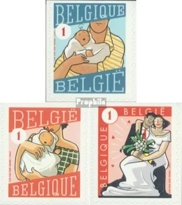 Produktbild von Briefmarken Belgien 2007 Mi 3785Do-3787Do (kompl.Ausg.) postfrisch Grußmarken