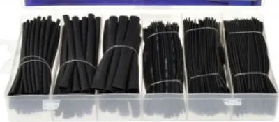 Produktbild von Schrumpfschlauch-Set 196 Stück schwarz Isolierschlauch Schrumpfschläuche