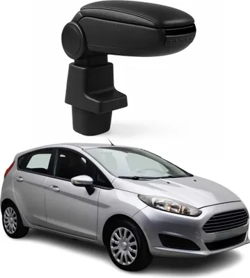 Image de Accoudoir pour Ford Fiesta Break Berline 2009-2016 Vinyl Abs Noir