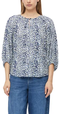 Produktbild von s.Oliver Damen Bluse – Relaxed Fit, All-Over-Print, Raglanärmel