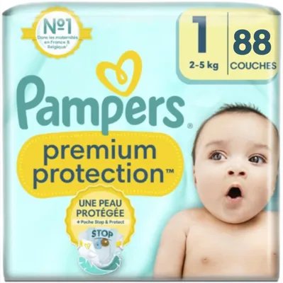 Produktbild von Pampers Premium Protection - Größe 1 - 88 Windeln (2-5 kg)