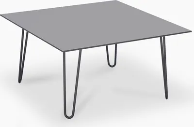 Produktbild von janEven Couchtisch FloatLine Lichtgrau Quadratisch Hairpin Beine