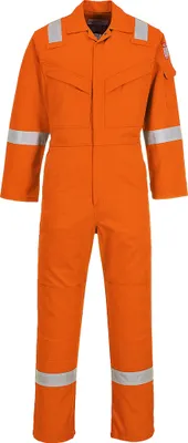 Zdjęcie produktu dla Portwest FR50 trudnopalny antystatyczny kombinezon 350 g pomarańczowy rozmiar M