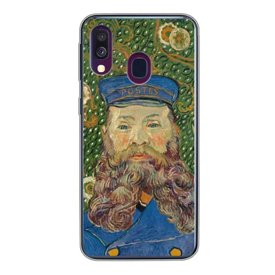 Produktbild von MuchoWow® Handyhülle Schutzhülle Hülle für Samsung Galaxy A40 Porträt des Postboten Joseph Roulin - Vincent van Gogh Silikon Softcase Handy Hülle - Handy-Tasche