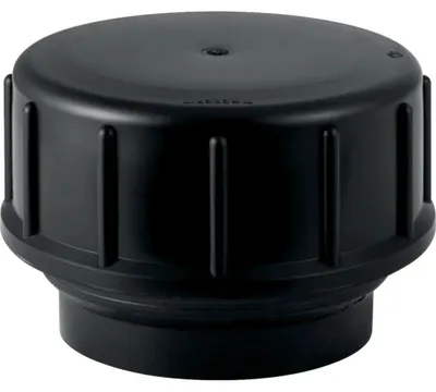 Produktbild von Geberit Verschlusskappe, PE, d56mm, 70x1/6 Rundgewinde, schwarz, 1 Stk.