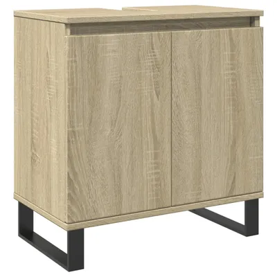 Produktbild von Badschrank Sonoma-Eiche 58x33x60 cm Holzwerkstoff