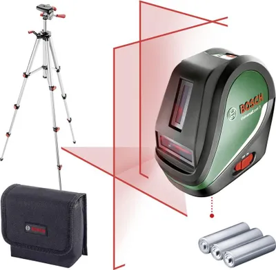 Produktbild von Bosch UniversalLevel 3 Set, 10 m, 0,5 mm/m, 3°, Horizontal/Vertikal, Rot, Bezugs-/Punktpegel