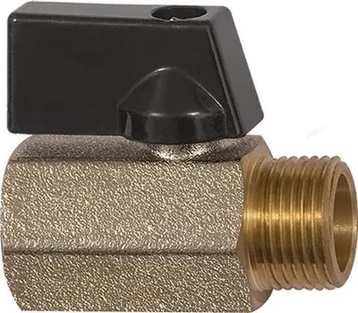 Image de Mini-robinet à boisseau sphérique VALVE LINE 6 mm, filetage intérieur/extérieur 1/4", DN 8 mm