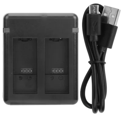 Obrázok produktu pre Prenosná nabíjačka s dvoma portmi pre kamery, dvojkanálová nabíjacie stojan pre GoPro 9