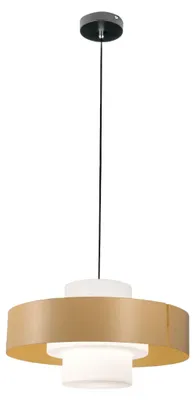 Productafbeelding van Hanglamp Loto, diameter 450 mm, gemaakt van metaal en mondgeblazen glas, E27 fitting, 40W, IP20, beschermingsklasse 1 - Elegant, modern design