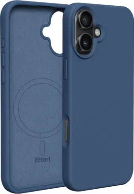 Zdjęcie produktu dla Etteri Silicone Mag Cover dla iPhone 15 Pro Max 6,7" Obudowa telefonu komórkowego ciemnoniebieski