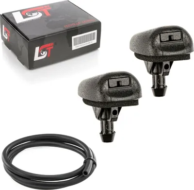 Produktbild von 2x Waschwasser Spritzdüse mit Schlauch Set vorne für CITROEN PEUGEOT FIAT