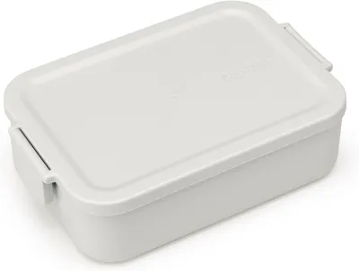 Produktbild von Brabantia Make & Take, Brotdose, Erwachsener, Hellgrau, Kunststoff, Einfarbig, Rechteckig