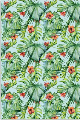Produktbild von MuchoWow® Poster Blumen - Muster - Monstera 40x60 cm - Plakate für die Wand - Poster Babyzimmer