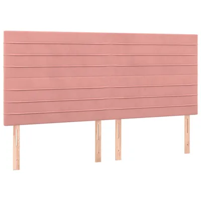 Produktbild von Kopfteil Rosa 180 x 5 x 118/128 cm Samt